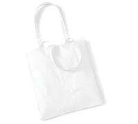 Stoffbeutel Baumwolltasche Beutel Shopper Umhängetasche viele Farbe White