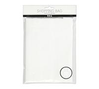 Stoffbeutel weiß mit langen Henkeln 38x42 cm 130 g