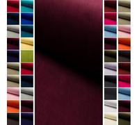 StoffBook Bordeaux Samtstoff Samt Velours für Bekleidung und Dekoration | Elastisch, flauschig und pflegeleicht, Stoff für Bekleidung, Dekoration und Kostüme, Velourstoff