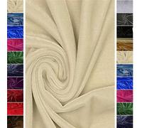 Stoffbook Creme HOCHWERTIGER BI-Stretch Nicki-SAMT Stoff - WEICH, ELASTISCH UND GLAMOURÖS, D278