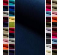 StoffBook Dunkelblau Samtstoff Samt Velours für Bekleidung und Dekoration | Elastisch, flauschig und pflegeleicht, Stoff für Bekleidung, Dekoration und Kostüme, Velourstoff