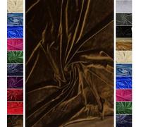 Stoffbook Dunkelbraun HOCHWERTIGER BI-Stretch Nicki-SAMT Stoff - WEICH, ELASTISCH UND GLAMOURÖS, B840