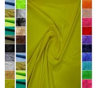 StoffBook gelb bi-stretch Lycra Stoff 20% Elasthan für Badeanzüge, Bademode, Sportbekleidung, 4-Wege Stretch, Jersey, Spandex, ideal zum Nähen & Kleben, b845