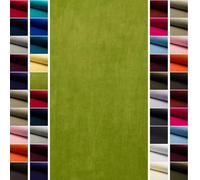 StoffBook Kiwi Samtstoff Samt Velours für Bekleidung und Dekoration | Elastisch, flauschig und pflegeleicht, Stoff für Bekleidung, Dekoration und Kostüme, Velourstoff