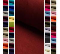 StoffBook Rostbraun Samtstoff Samt Velours für Bekleidung und Dekoration | Elastisch, flauschig und pflegeleicht, Stoff für Bekleidung, Dekoration und Kostüme, Velourstoff