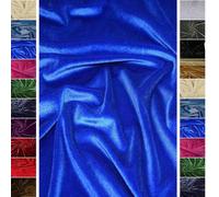 StoffBook ROYALBLAU HOCHWERTIGER BI-STRETCH NICKI-SAMT STOFF - WEICH, ELASTISCH UND GLAMOURÖS, D962