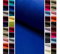 StoffBook Royalblau Samtstoff Samt Velours für Bekleidung und Dekoration | Elastisch, flauschig und pflegeleicht, Stoff für Bekleidung, Dekoration und Kostüme, Velourstoff