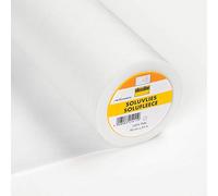Stoffe Werning Vlieseline Soluvlies 321 wasserlöslich, 100% Polyvinylalkohol, Breite: 90 cm, Stabilisierung für feine und transparente Stoffe, Weiß, Einfarbig, Solid, Stoff