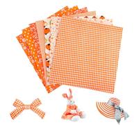 Stoffe zum Nähen, Volltonfarbe Quadrate Baumwollstoff, Patchwork Stoffe Paket, Stoffreste zum Basteln, Bunte Stoffpakete, Fabrics for Sewing Handgemachten (Gelb, 50x50cm)