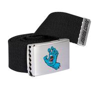 Stoffgürtel SANTA CRUZ "SCREAMING MINI HAND BELT", Herren, schwarz, Obermaterial: 100% Polyester, Gürtel Stoffgürtel, aus Polyester, sportlicher Stil (26734719-0) schwarz