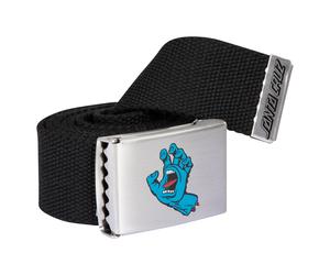 Stoffgürtel SANTA CRUZ "SCREAMING MINI HAND BELT", Herren, schwarz, Obermaterial: 100% Polyester, Gürtel Stoffgürtel, aus Polyester, sportlicher Stil (26734719-0) schwarz
