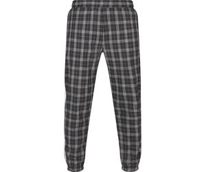 Stoffhose 2Y PREMIUM "2Y Premium Herren 2Y Cropped Pants Plaid", Herren, Gr. M, US-Größen, grau (schwarz), 70% Baumwolle, 27% Polyester, 3% Elasthan, gestreift, skinny fit, Hosen Stoffhose (36516154-M
