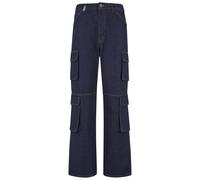 Stoffhose 2Y STUDIOS "2Y Studios 2Y Aidan Cargo Baggy Jeans", Herren, Gr. 30, Normalgrößen, blau (raw), 100% Baumwolle, unifarben, normal, Hosen Stoffhose (41146363-30) raw