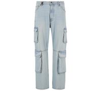 Stoffhose 2Y STUDIOS "2Y Studios 2Y Aidan Cargo Baggy Jeans", Herren, Gr. 31, Normalgrößen, sand blau, Hosen Stoffhose (58372038-31) sand blau