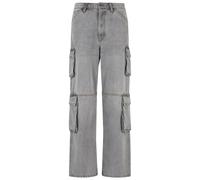 Stoffhose 2Y STUDIOS "2Y Studios 2Y Aidan Cargo Baggy Jeans", Herren, Gr. 32, Normalgrößen, grau, 100% Baumwolle, unifarben, normal, Hosen Stoffhose (13730663-32) grau