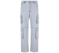 Stoffhose 2Y STUDIOS "2Y Studios 2Y Aidan Cargo Baggy Jeans", Herren, Gr. 33, Normalgrößen, ice, 100% Baumwolle, unifarben, normal, Hosen Stoffhose (56078763-33) ice