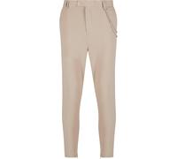 Stoffhose 2Y STUDIOS "2Y Studios 2Y Cropped Pants", Herren, Gr. 34, Normalgrößen, beige, 65% Polyester, 32% Baumwolle, 3% Elasthan, unifarben, skinny fit, Hosen Stoffhose (49673069-34) beige