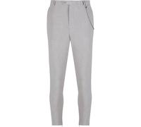 Stoffhose 2Y STUDIOS "2Y Studios 2Y Cropped Pants", Herren, Gr. 36, Normalgrößen, lightgrau, 65% Polyester, 32% Baumwolle, 3% Elasthan, unifarben, skinny fit, Hosen Stoffhose (98744348-36) lightgrau