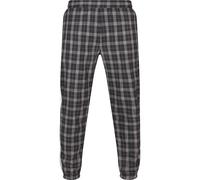Stoffhose 2Y STUDIOS "2Y Studios Herren 2Y Cropped Pants Plaid", Herren, Gr. M, US-Größen, schwarz, 70% Baumwolle, 27% Polyester, 3% Elasthan, gestreift, skinny fit, Hosen Stoffhose (36516154-M) schwa
