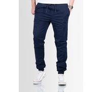 Stoffhose ALESSANDRO SALVARINI "ASGenteliio", Herren, Gr. W38/L34, Länge 34, blau (dunkelblau), Obermaterial: 98% Baumwolle, 2% Elasthan, Hosen Stoffhose, mit sehr hohen Tragekomfort (27609632-38) dun
