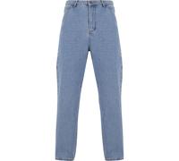 Stoffhose ANOTHER COTTON LAB "Another Cotton Lab Carpenter Pant", Herren, Gr. XL, US-Größen, blau, 100% Baumwolle, unifarben, normal, Hosen Stoffhose (77379245-XL) blau
