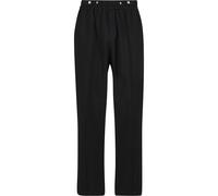 Stoffhose ANOTHER COTTON LAB "Another Cotton Lab Suit Pleated Trousers Buttons", Herren, Gr. XS, US-Größen, schwarz, 55% Polyester, 41% Baumwolle, 4% Elasthan, unifarben, normal, Hosen Stoffhose (7301