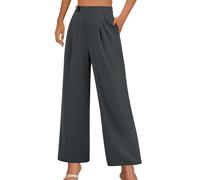 Stoffhose Anzughose Damen Wide Leg Barrel Pants Elegant Locker Marlene Palazzo Hose Sommerhosen Bequeme Weite Business Hosen Freizeithose Lässig Locker Leichte Dehnbar Lounge Hose Mit Taschen