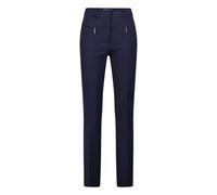 Stoffhose ATELIER GARDEUR "ZENE51", Damen, Gr. 44-32, Länge 32, marine, Obermaterial: 96% Polyester PES. 4% Elasthan EL., slim fit, Hosen Stoffhose, Reißverschluss-Leistentaschen (42761058-44) marine