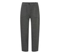 Stoffhose B.YOUNG "Hose BYETONA", Damen, Gr. 44, N-Gr, grau (mid grau melange), Obermaterial: 70% Polyester PES. 27% Viskose CV. 3% Elasthan EL., Hosen Stoffhose (35265743-44) mid grau melange