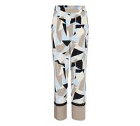 Stoffhose B.YOUNG "Hose BYFAVIA", Damen, Gr. 38, N-Gr, beige (humus blocks), Obermaterial: 96% Polyester PES. 4% Elasthan EL., Hosen Stoffhose (72809364-38) humus blocks