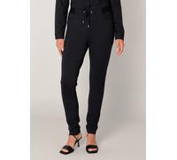 Stoffhose BASE LEVEL "Tiana", Damen, Gr. 46, Länge 30, schwarz, Web, Obermaterial: 75% Polyamid, 25% Elasthan, unifarben, lang, Hosen Stoffhose, Sommerhose aus reiner Viskose (33150849-46) schwarz