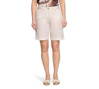 Stoffhose BETTY BARCLAY "Damen mit Eingrifftaschen", Damen, Gr. 46, Normalgrößen, rohweiß, Obermaterial: 97% Baumwolle, 3% Elasthan, Basic, straight fit kurz, Hosen Stoffhose (23139241-46) rohweiß
