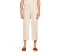 Stoffhose BETTY BARCLAY "Damen unifarben", Damen, Gr. 46, Normalgrößen, beige, Obermaterial: 70% Baumwolle, 26% Polyester, 4% Elasthan, straight fit 3/4-Länge, Hosen Stoffhose (57022066-46) beige
