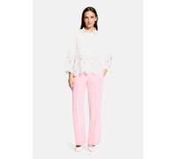 Stoffhose BETTY BARCLAY "Damen unifarben", Damen, Gr. 48, Normalgrößen, pink dolphin, Obermaterial: 96% Polyester, 4% Elasthan, relaxed fit lang, Hosen Stoffhose (65483647-48) pink dolphin