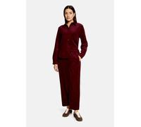 Stoffhose BETTY & CO "Damen mit elastischem Bund", Damen, Gr. 44, Normalgrößen, rot (fall burgundy), Obermaterial: 89% Polyester, 10% Polyamid, 1% Elasthan, lässig geschnitten 7/8-Länge, Hosen Stoffho