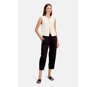 Stoffhose BETTY & CO "Damen mit elastischem Bund", Damen, Gr. 44, Normalgrößen, schwarz, Obermaterial: 76% Baumwolle, 20% Polyamid, 4% Elasthan, lässig geschnitten 7/8-Länge, Hosen Stoffhose (87364727