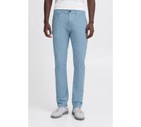 Stoffhose BLEND "BHEdford", Herren, Gr. 38, Länge 30, blau bell, Web, 98% Baumwolle, 2% Elasthan, unifarben, regular fit lang, Hosen Stoffhose, Stoffhose mit normalem Bund und schmalem Beinen - Slim F