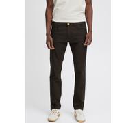 Stoffhose BLEND "BHEdford", Herren, Gr. 33, Länge 34, schwarz, Web, 98% Baumwolle, 2% Elasthan, unifarben, regular fit lang, Hosen Stoffhose, Stoffhose mit normalem Bund und schmalem Beinen - Slim Fit