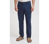 Stoffhose BLEND "BHPants", Herren, Gr. 32, Länge 32, marineblaus, 55% Leinen, 45% Baumwolle, unifarben, regular fit lang, Hosen Stoffhose, Chinohose aus Leinenmix (53715427-32) marineblaus