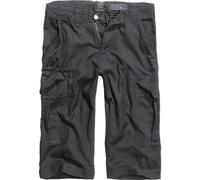 Stoffhose BRANDIT "Brandit Herren Havannah Cargo Shorts", Herren, Gr. XXL, US-Größen, schwarz, 100% Baumwolle, unifarben, normal, Hosen Stoffhose (45126427-XXL) schwarz