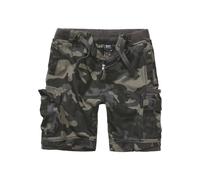 Stoffhose BRANDIT "Brandit Herren Packham Vintage Shorts", Herren, Gr. XXL, US-Größen, grün (schwarzcamo), 100% Baumwolle, unifarben, normal, Hosen Stoffhose (65988716-XXL) schwarzcamo