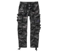 Stoffhose BRANDIT "Brandit Herren Pure Slim Fit Trouser", Herren, Gr. 5XL, US-Größen, grau (schwarzcamo), 100% Baumwolle, relaxed fit, Hosen Stoffhose (30595962-5XL) schwarzcamo