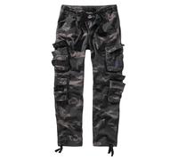 Stoffhose BRANDIT "Brandit Herren Pure Slim Fit Trouser", Herren, Gr. L, US-Größen, schwarzcamo, 100% Baumwolle, relaxed fit, Hosen Stoffhose (30595962-L) schwarzcamo