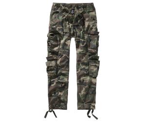 Stoffhose BRANDIT "Brandit Herren Pure Slim Fit Trouser", Herren, Gr. XL, US-Größen, woodland, 100% Baumwolle, relaxed fit, Hosen Stoffhose (14271366-XL) woodland