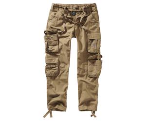 Stoffhose BRANDIT "Brandit Herren Pure Slim Fit Trouser", Herren, Gr. XXL, US-Größen, beige, 100% Baumwolle, relaxed fit, Hosen Stoffhose (29220549-XXL) beige