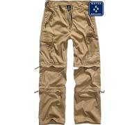 Stoffhose BRANDIT "Brandit Herren Savannah Removable Legs Pants", Herren, Gr. L, US-Größen, camel, 65% Polyester, 35% Baumwolle, unifarben, normal, Hosen Stoffhose (98462117-L) camel