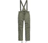 Stoffhose BRANDIT "Brandit Herren Thermal Dungarees", Herren, Gr. 3XL, US-Größen, olive, 100% Polyamid, unifarben, loose fit, Hosen Stoffhose (44108261-XXXL)