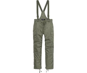Stoffhose BRANDIT "Brandit Herren Thermal Dungarees", Herren, Gr. L, US-Größen, grün (olive), 100% Polyamid, unifarben, loose fit, Hosen Stoffhose (44108261-L) olive