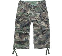 Stoffhose BRANDIT "Brandit Herren Urban Legend Cargo 3/4 Shorts", Herren, Gr. 3XL, US-Größen, grün (olive camouflage), 100% Baumwolle, unifarben, normal, Hosen Stoffhose (24287114-XXXL) olive camoufla