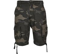 Stoffhose BRANDIT "Brandit Herren Urban Legend Cargo Shorts", Herren, Gr. 3XL, US-Größen, grün (schwarzcamo), 65% Polyester, 35% Baumwolle, normal, Hosen Stoffhose (66643751-XXXL) schwarzcamo